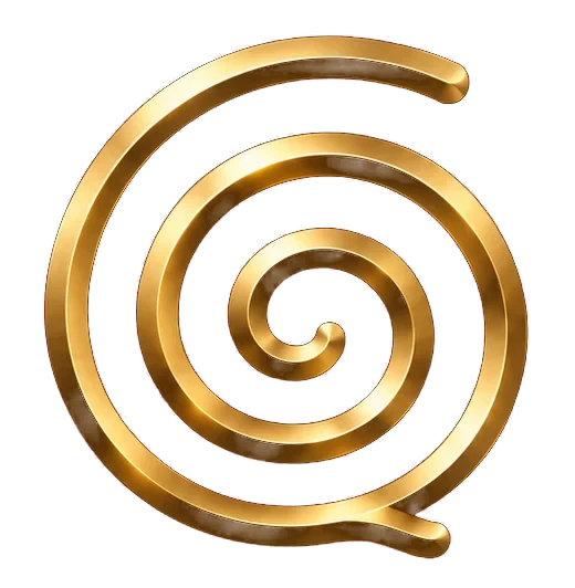 Espiral dorada de Vendys, inspirada en el resorte de una máquina expendedora